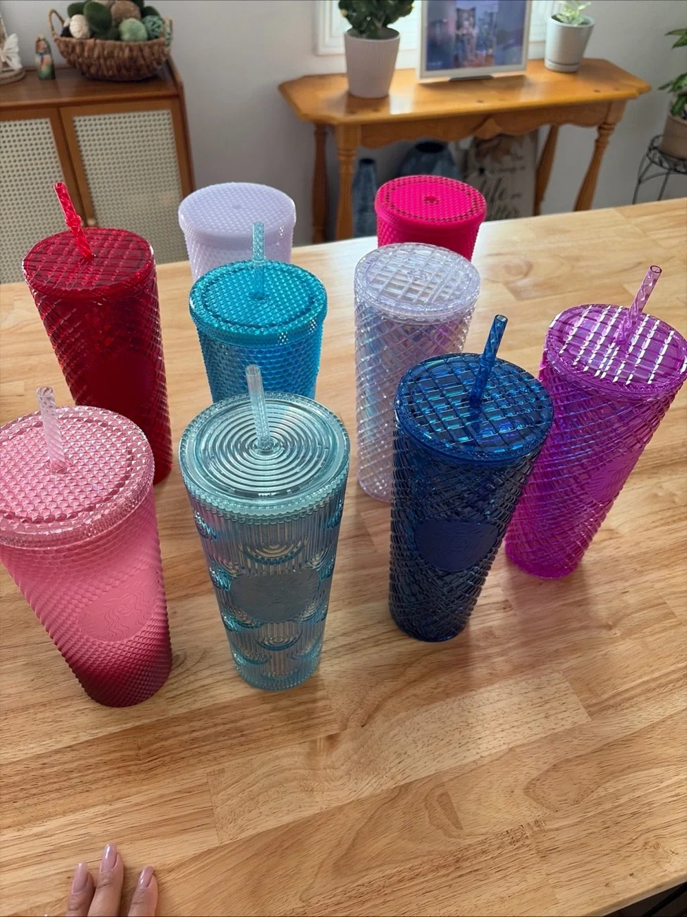 Starbucks Studded Tumbler Set in Pink, Red, Blue, Teal, Purple, Clear